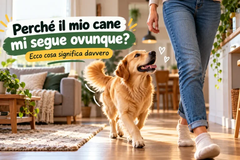 perché il cane mi segue ovunque