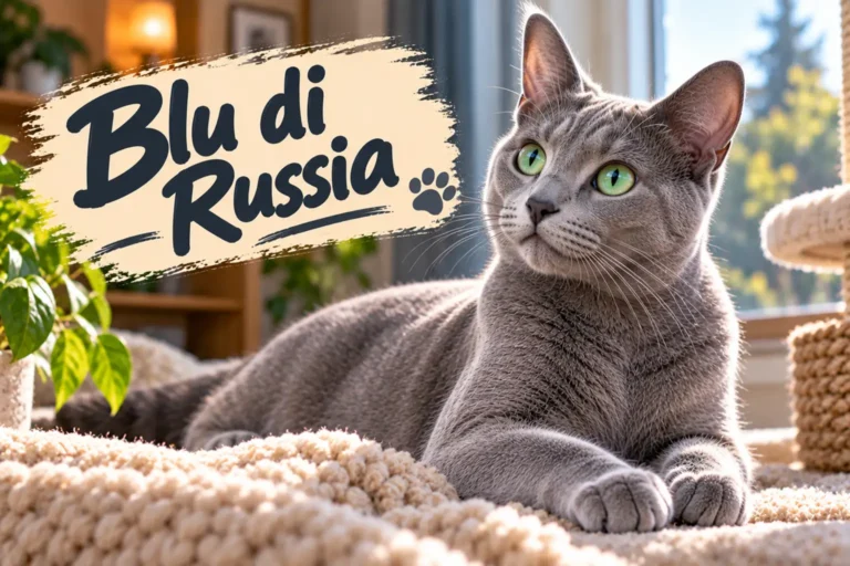 Blu di Russia: il gatto elegante dal mantello argentato e dallo sguardo intenso