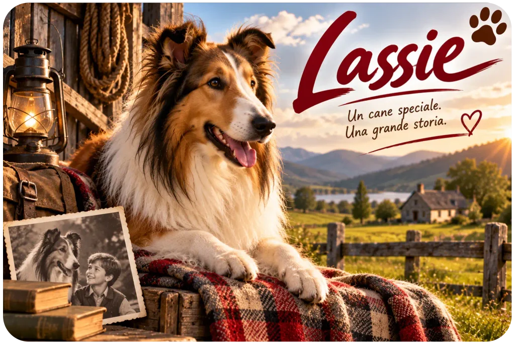 Lassie la famosa Rough Collie del cinema e della TV