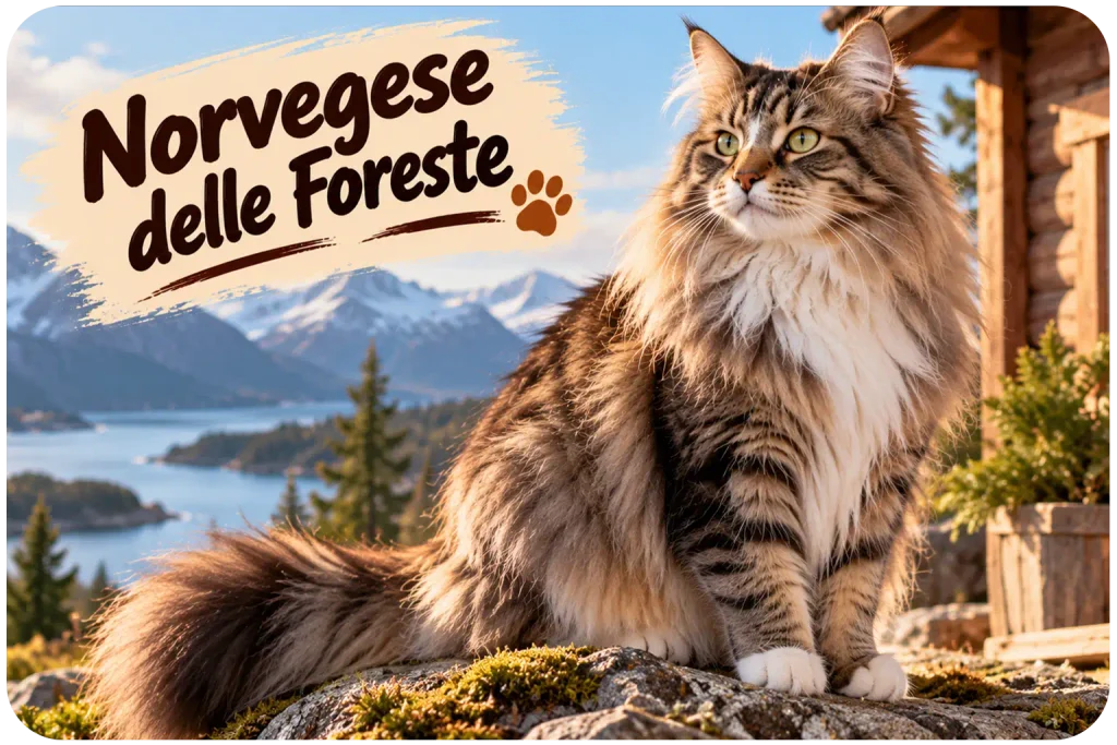 Norvegese delle Foreste: il grande gatto dal carattere indipendente e affettuoso