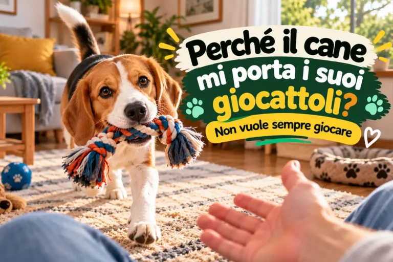 Perché il cane mi porta i suoi giocattoli? Non vuole sempre giocare
