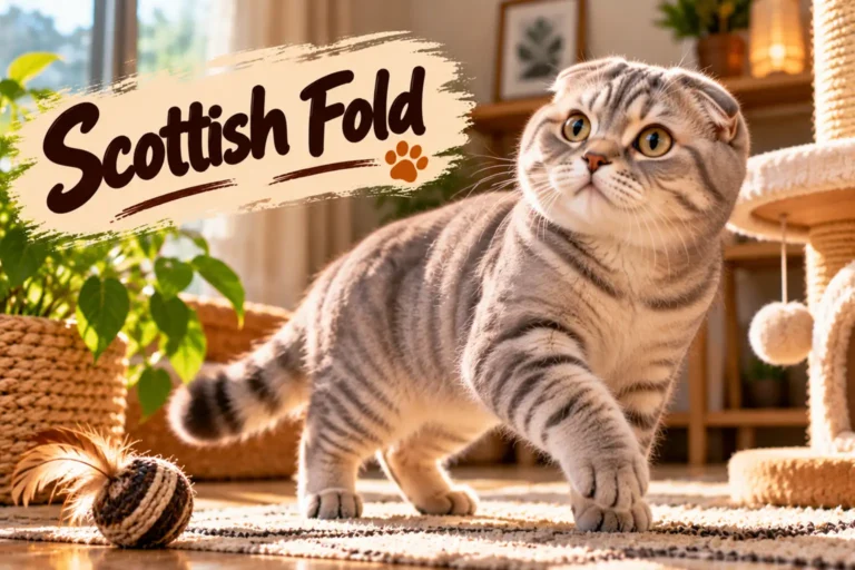 Scottish Fold: il gatto dalle orecchie piegate e dal carattere dolce