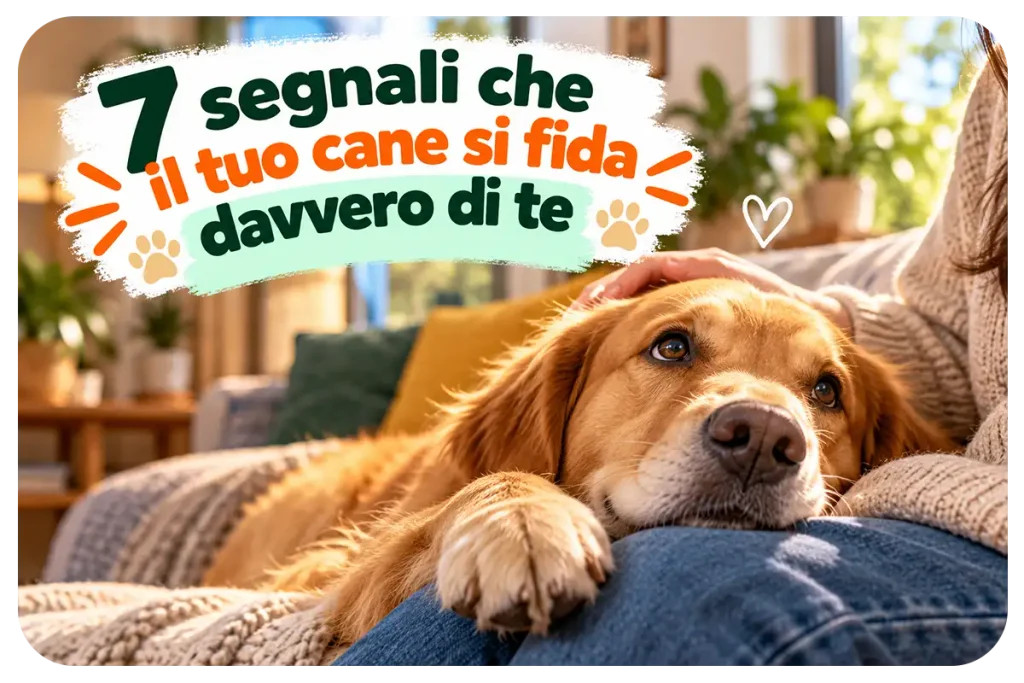 Cane rilassato vicino al proprietario che mostra fiducia e sicurezza