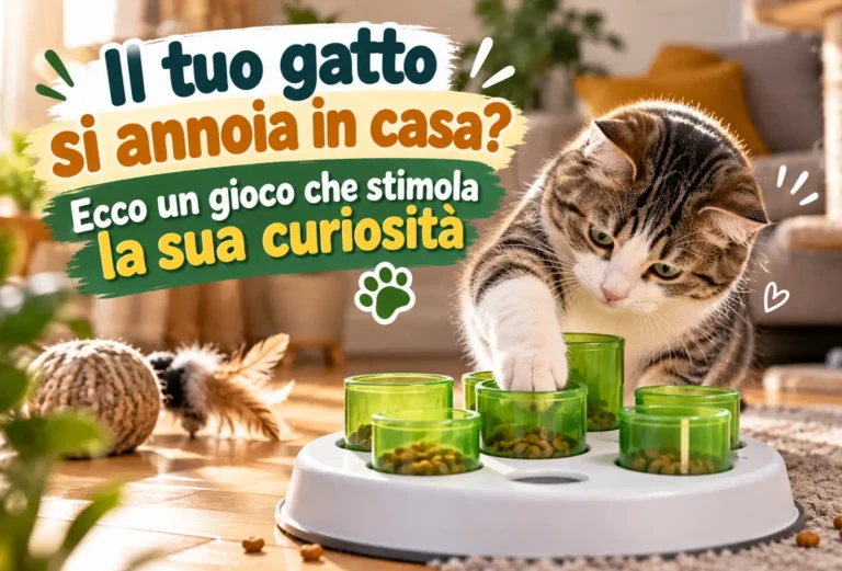 Il tuo gatto si annoia in casa? Ecco un gioco che stimola la sua curiosità