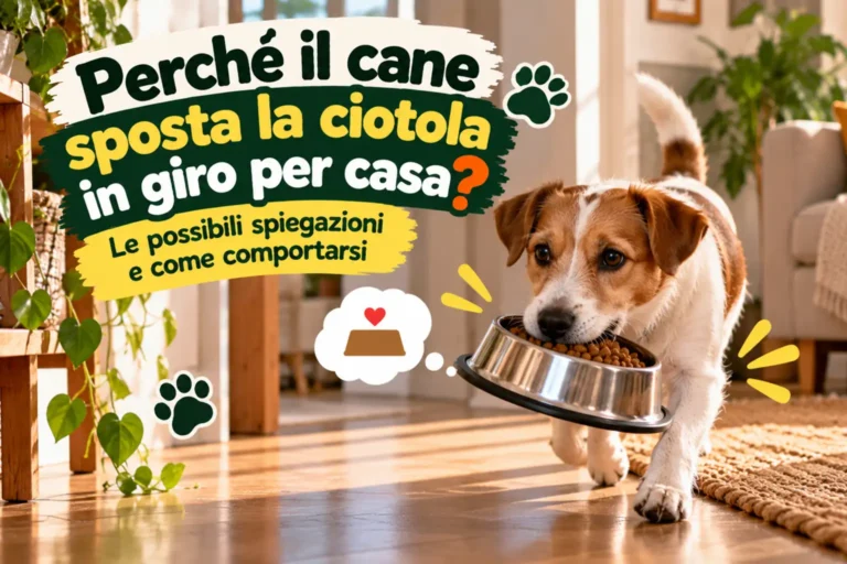 Perché il cane sposta la ciotola in giro per casa? Le possibili spiegazioni