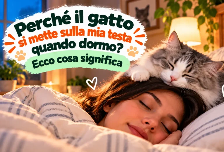 perché il gatto si mette sulla mia testa quando dormo