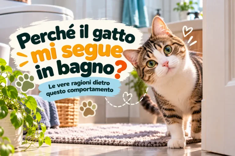 Perché il gatto mi segue in bagno? Ecco cosa significa davvero