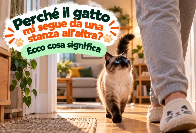 perché il gatto mi segue da una stanza all'altra