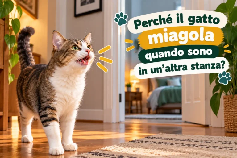Perché il gatto miagola quando sono in un’altra stanza