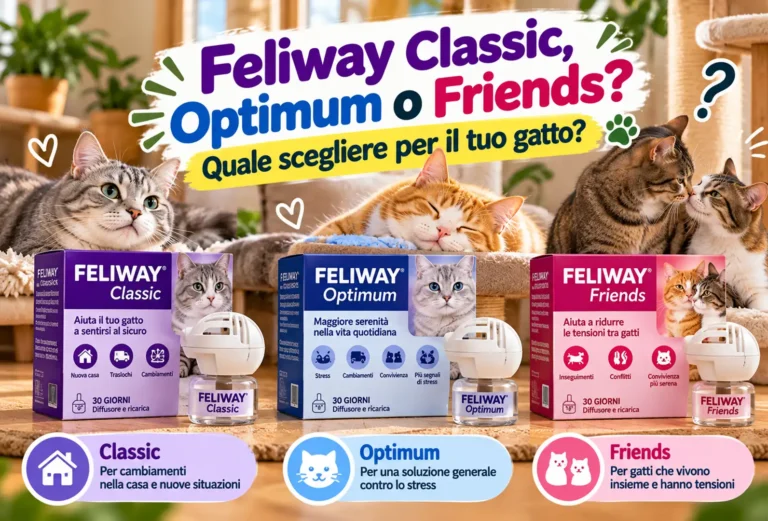 Feliway Classic, Optimum o Friends: quale scegliere?