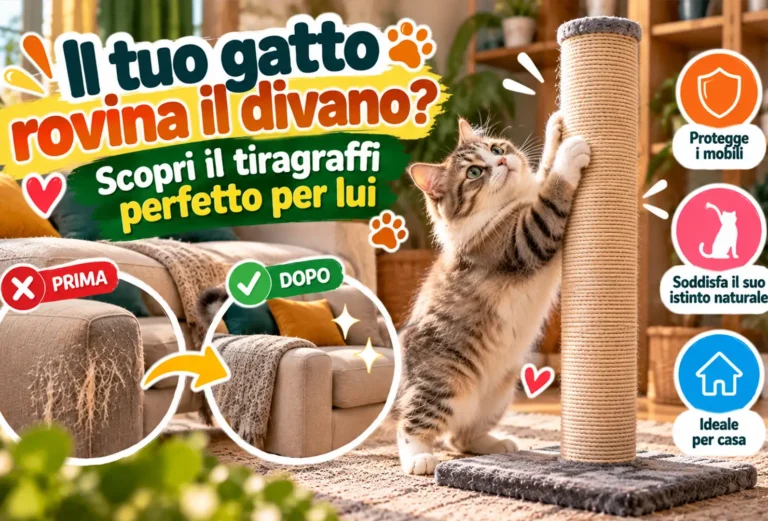 Il tuo gatto rovina il divano? Scopri il tiragraffi Amazon Basics da 80 cm