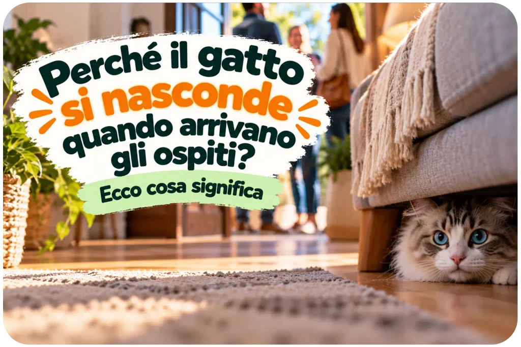 Perché il gatto si nasconde quando arrivano gli ospiti?