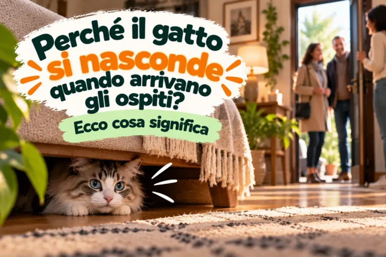 Perché il gatto si nasconde quando arrivano gli ospiti?