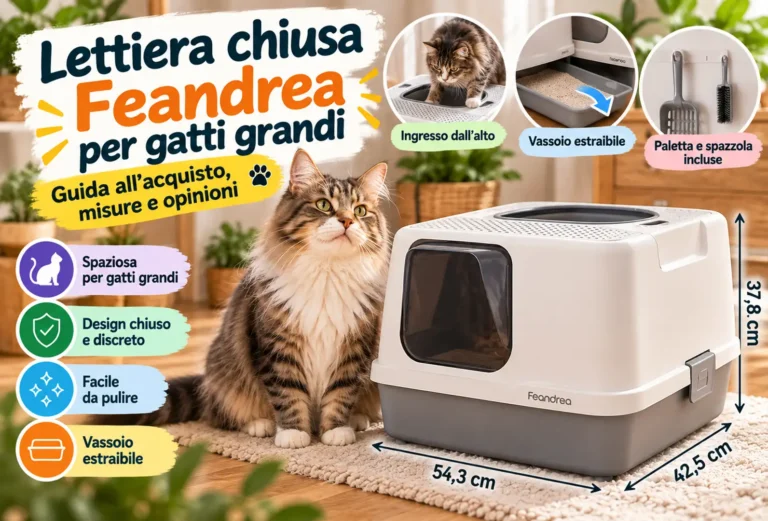 Lettiera Feandrea PPT001: misure e guida all'acquisto