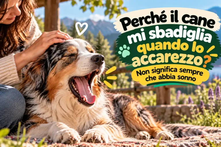 perché il cane sbadiglia quando lo accarezzo