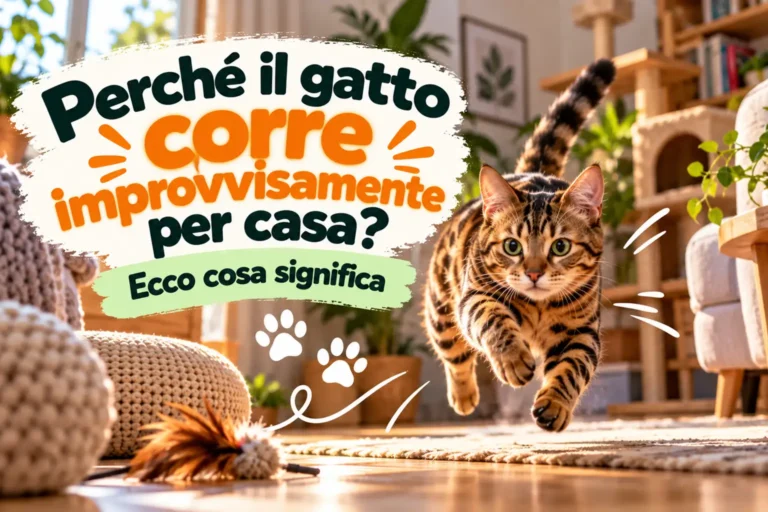 perché il gatto corre improvvisamente per casa