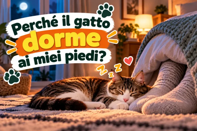 perché il gatto dorme ai miei piedi