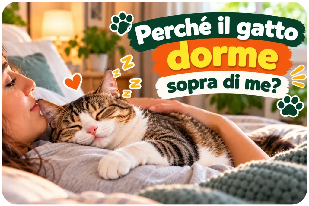 perché il gatto dorme sopra di me