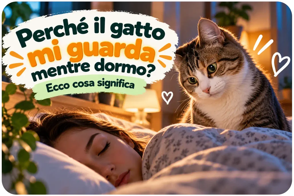 perché il gatto mi guarda mentre dormo