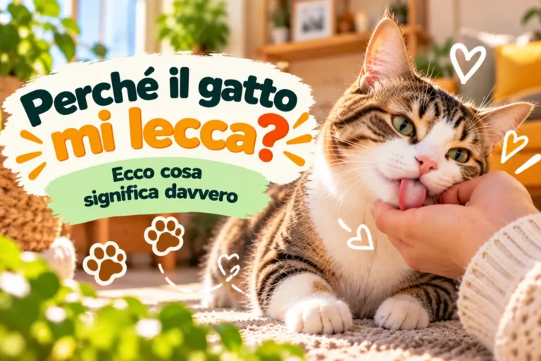 Perché il gatto mi lecca? Ecco cosa significa davvero