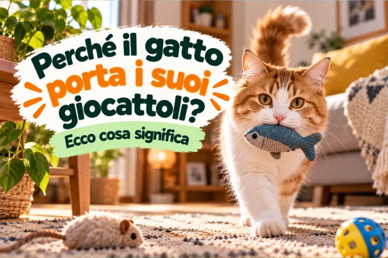 perché il gatto porta i suoi giocattoli