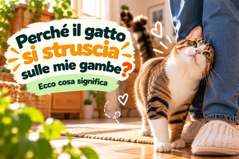 Perché il gatto si struscia sulle mie gambe? Ecco cosa significa